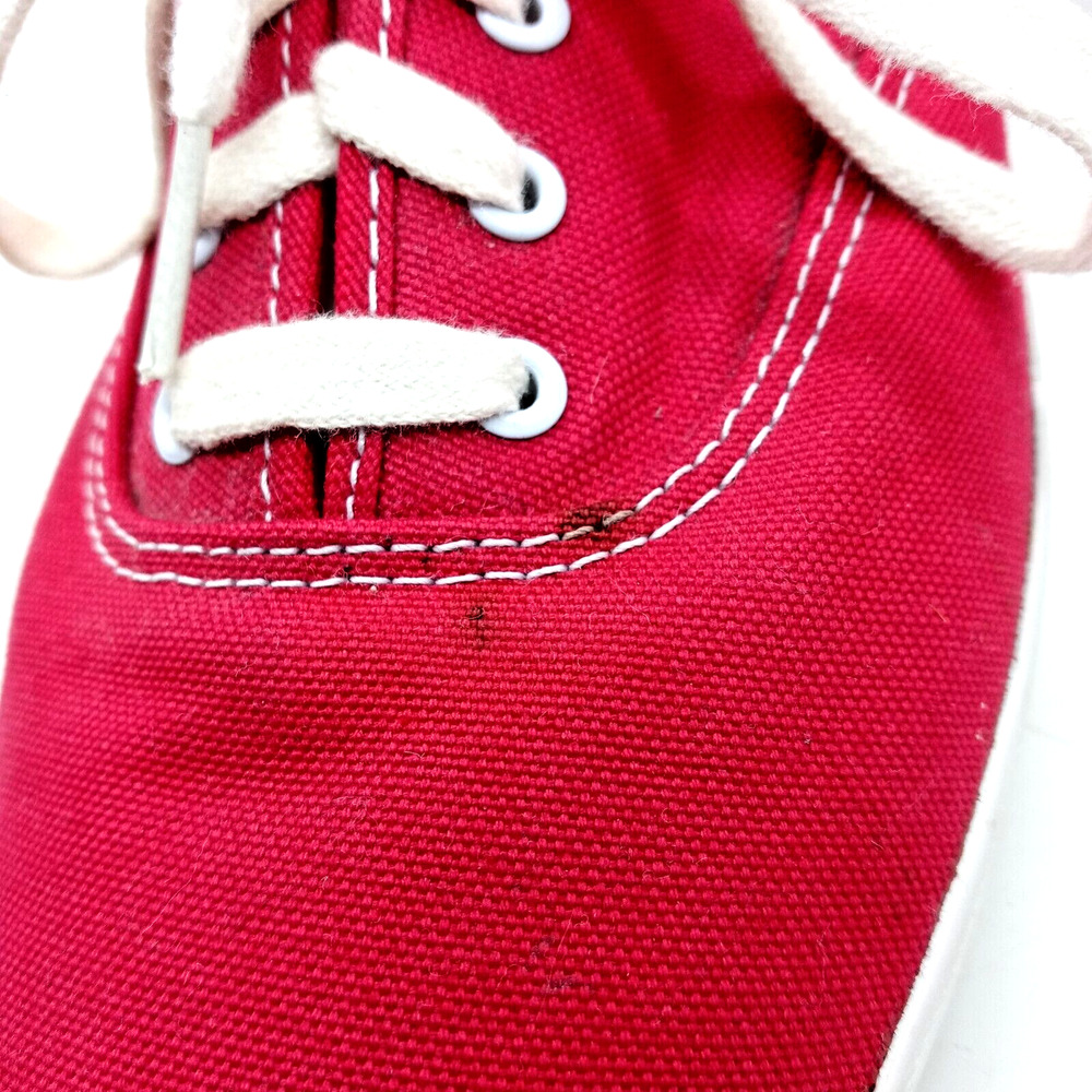 Keds Champion Sneakers Shoes Red Canvas Women's Size 8.5 Low Lace Up - Picture 11 of 13